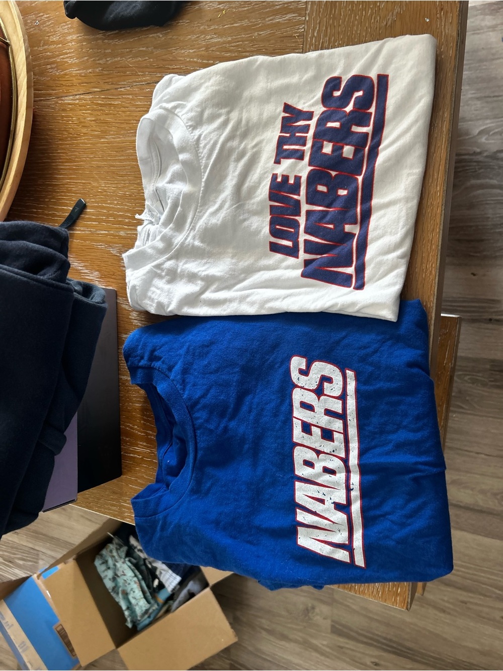 Nabbers Graphic Tee - White & Royal Blue